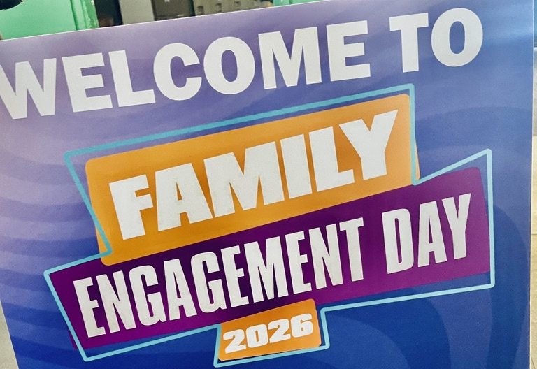 Welcome to Family Engagement Day 2026 sign
